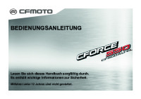 Bedienungsanleitung Handbuch CFMOTO 500AU-6LCForce-550